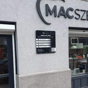 MacSzerez shop tábla